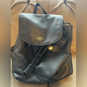 Coach Black Backpack Purse